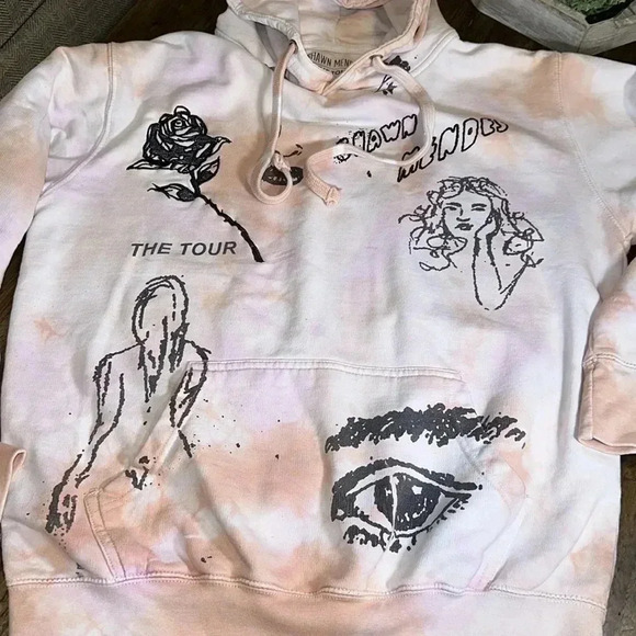 SHAWN MENDES EMBROIDERED MERCH THE TOUR CONCERT PULLOVER SWEATSHIRT MED - Picture 2 of 12